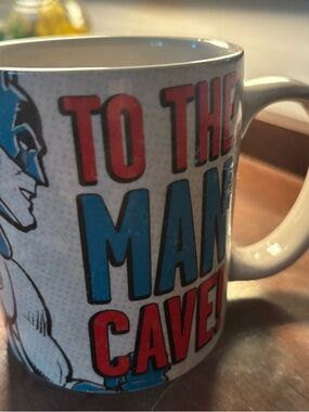 Hallmark White Ceramic Batman " To the Man Cave" Mug
